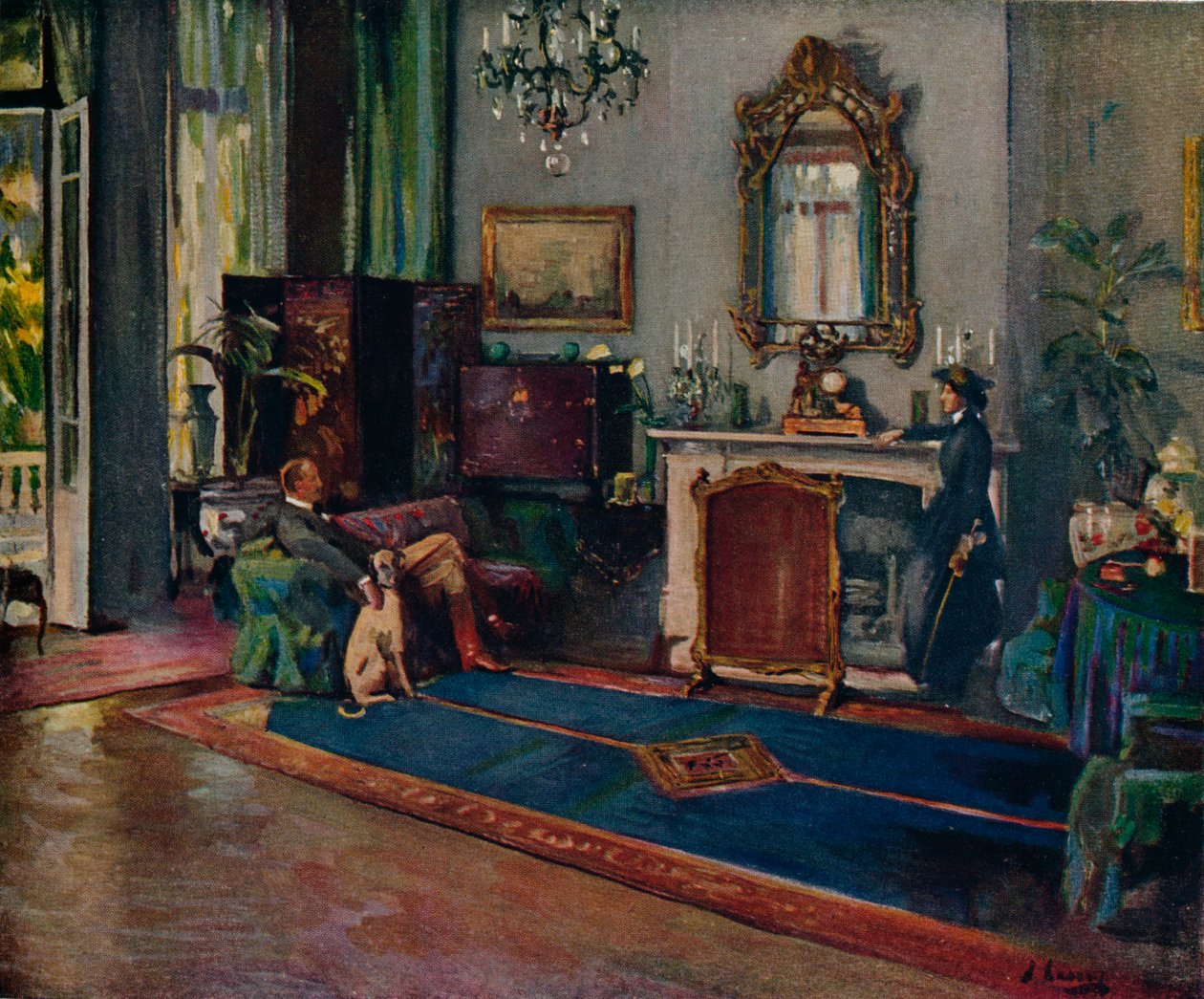 Vinthunden, 1910, 1914 av Sir John Lavery