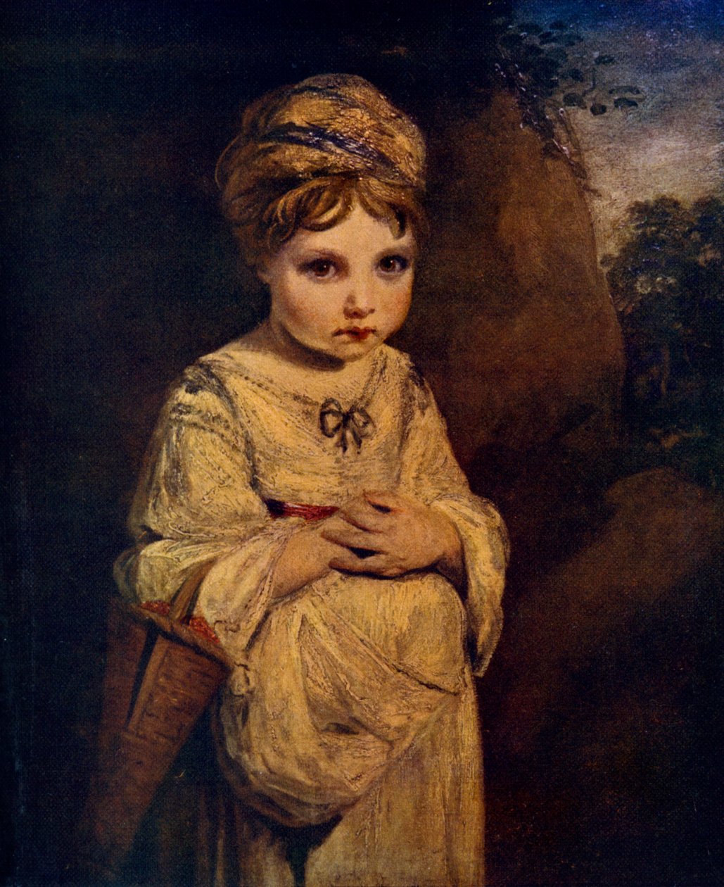 The Strawberry Girl, c1770-talet, 1912. av Joshua Reynolds