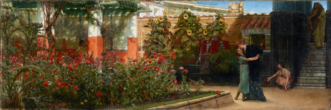 Ett hjärtligt välkomnande, före 1878 av Sir Lawrence Alma Tadema