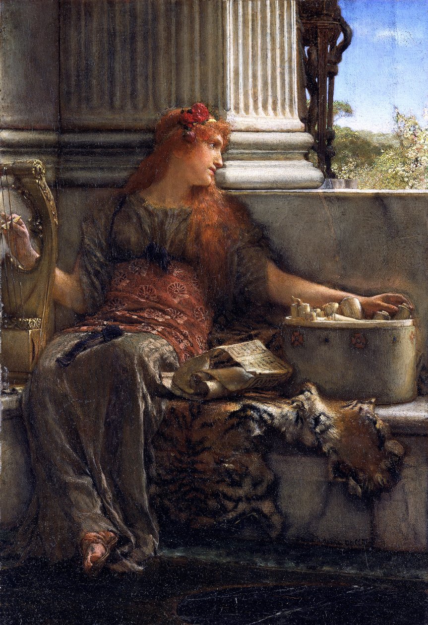 "Poesi", 1879 av Sir Lawrence Alma Tadema