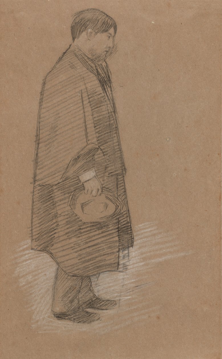 Porträtt av en Charles Conder av Sir William Rothenstein