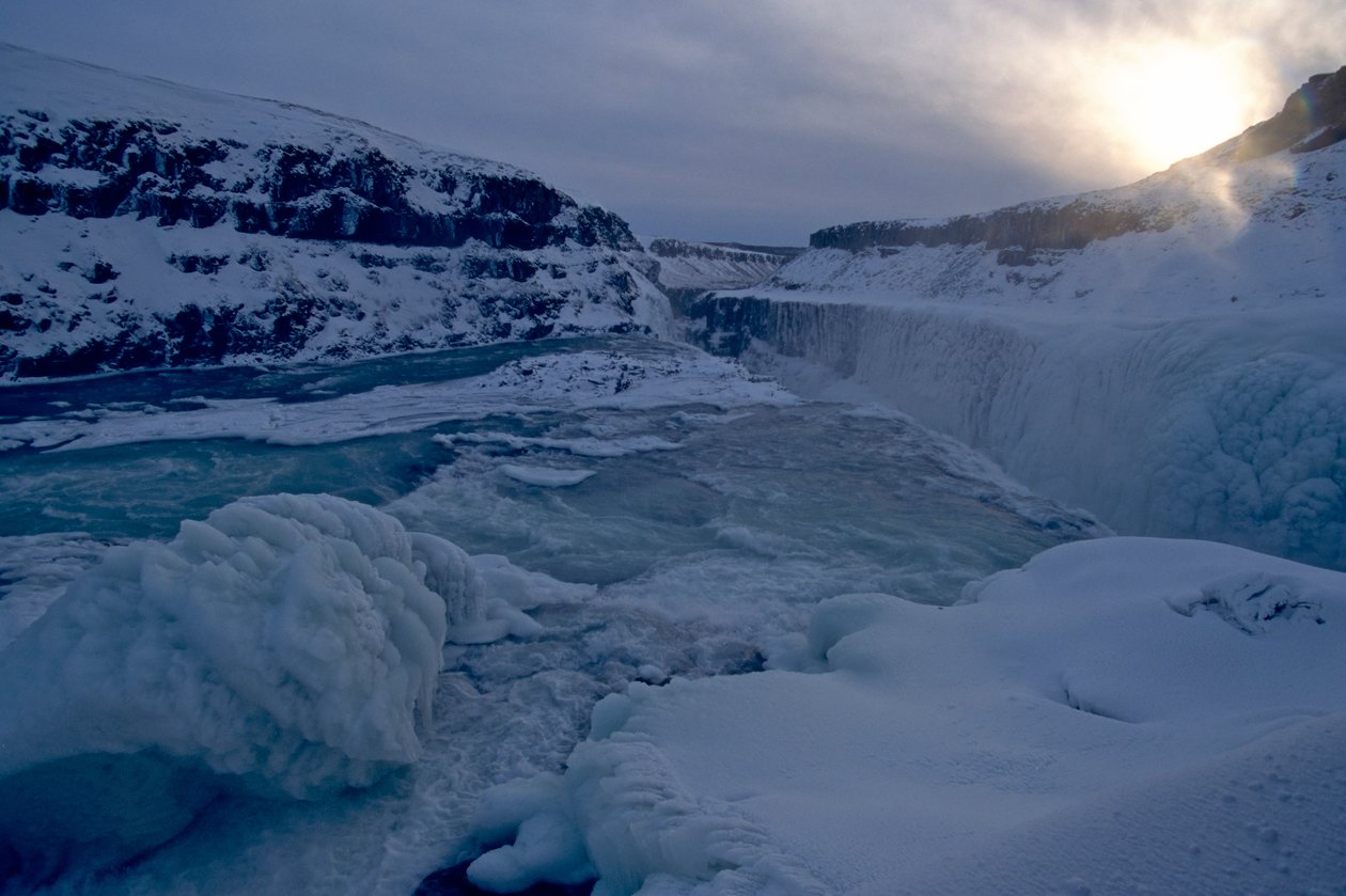 Island: Gulfoss, vattenfall, 2022 (foto) av Sisse Brimberg