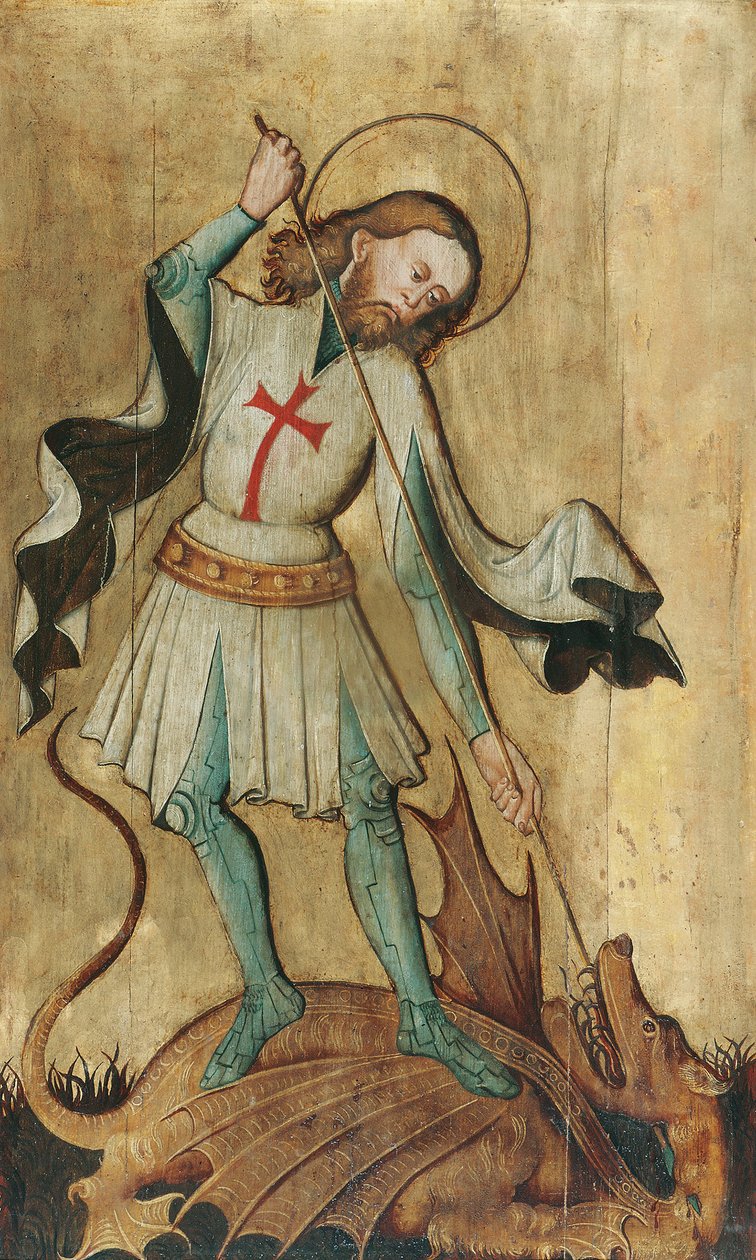 St George som dräpar draken av Slowakischer Maler