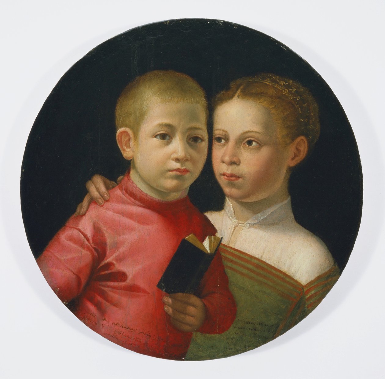 Dubbelporträtt av en pojke och flicka av familjen Attavanti, c.1580 av Sofonisba Anguissola