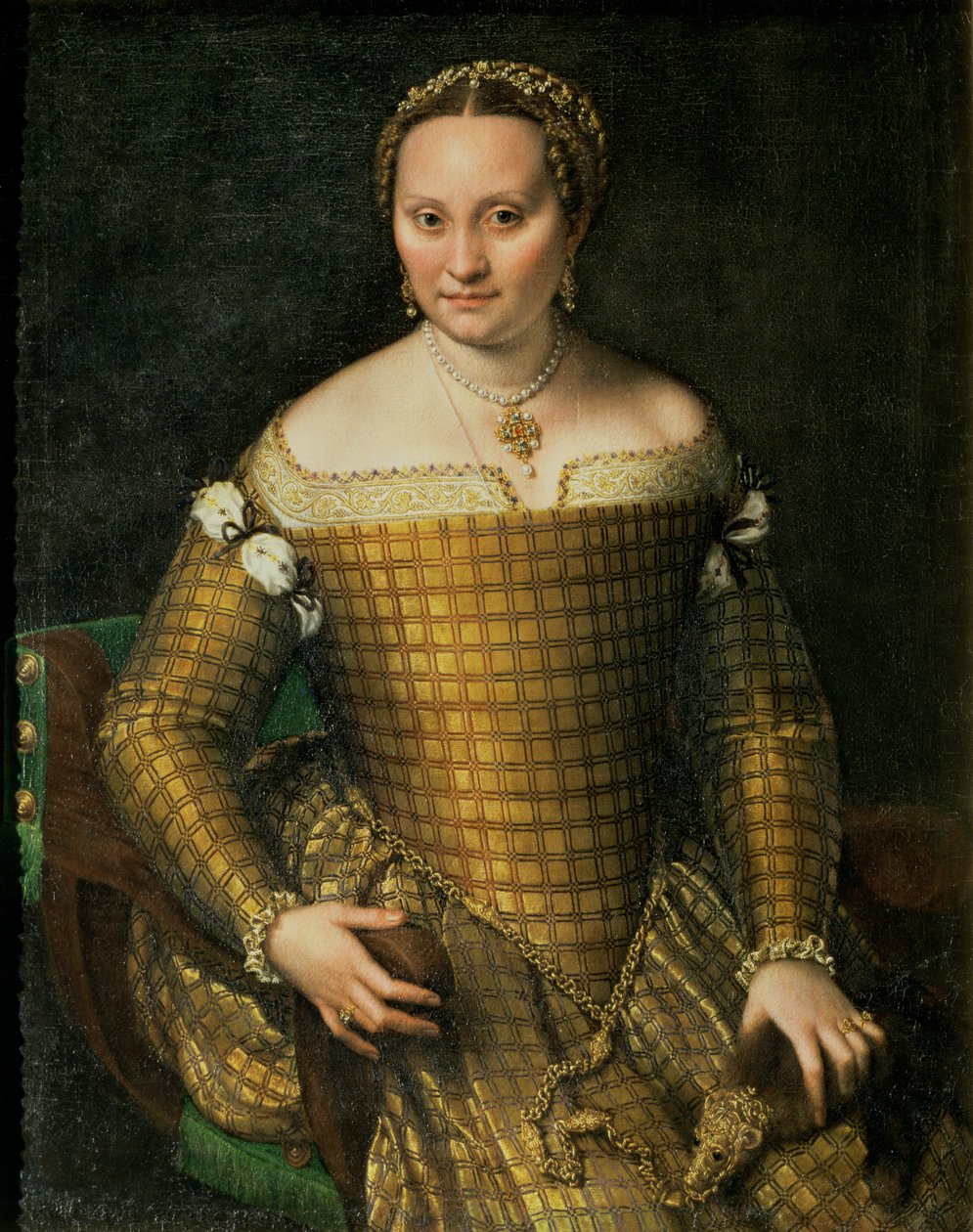 Porträtt av konstnärens mor, Bianca Ponzoni Anguisciola, 1557 av Sofonisba Anguissola