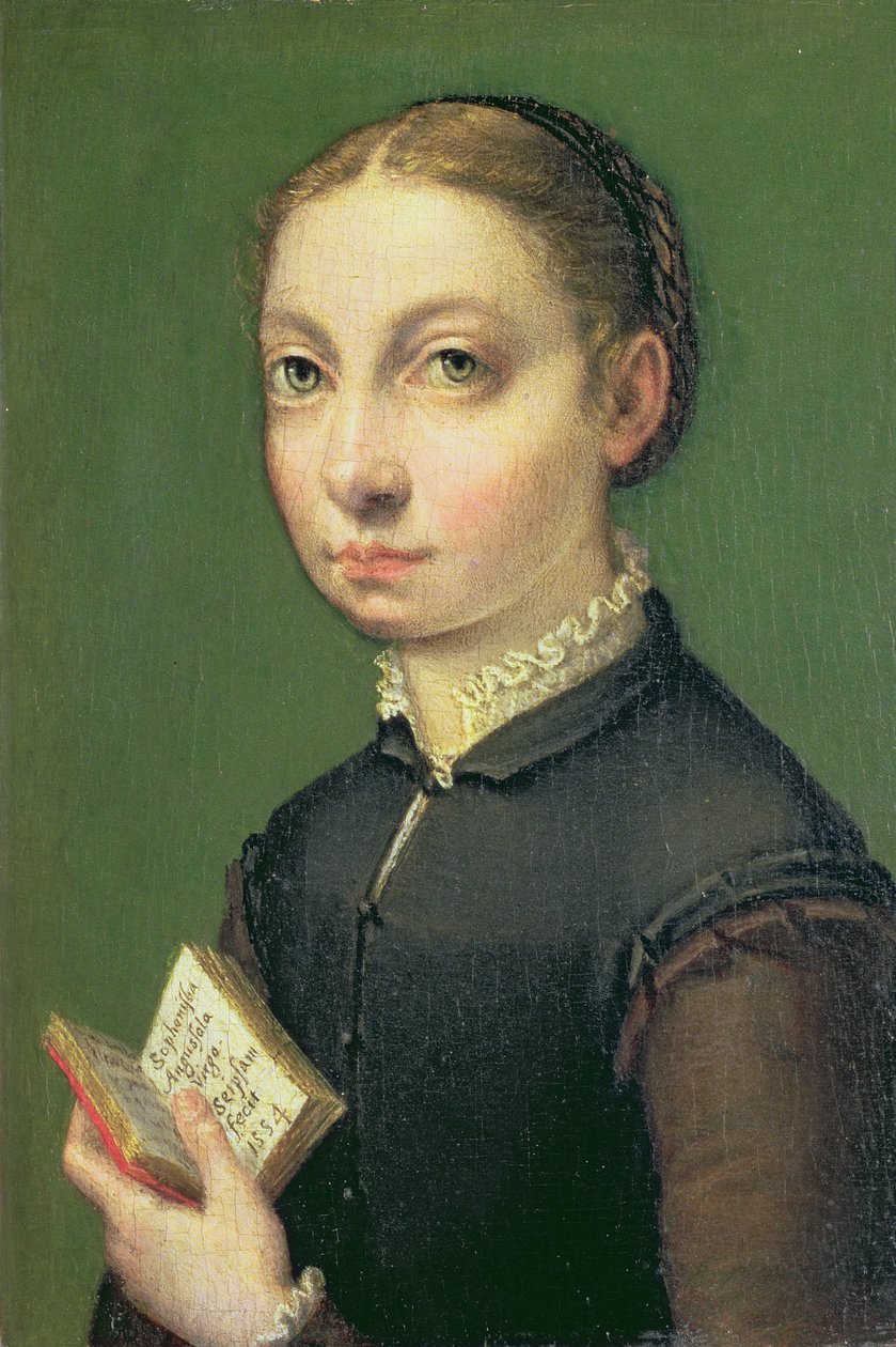Selvportræt, ౧౫౫౪ (panel) sved av Sofonisba Anguissola