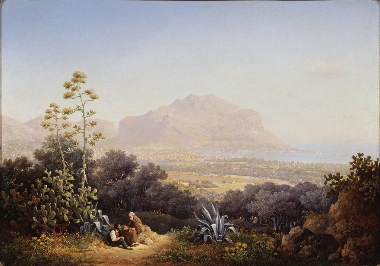 Utsikt över Palermo, 1845 av Sokrat Maximovich Vorobyev