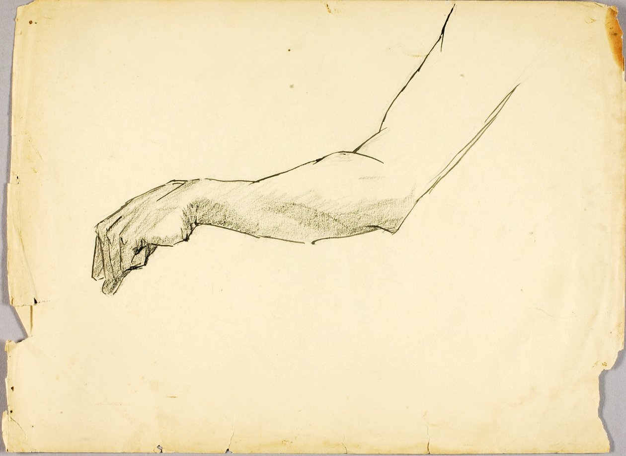 Studie av arm av Solon H. Borglum