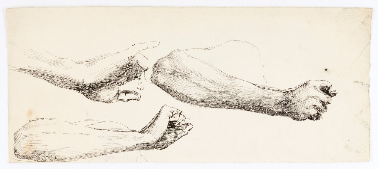Tre armstudier av Solon H. Borglum