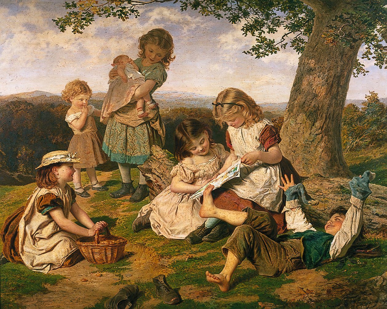 Barnens sagobok, 1890. av Sophie Gengembre Anderson