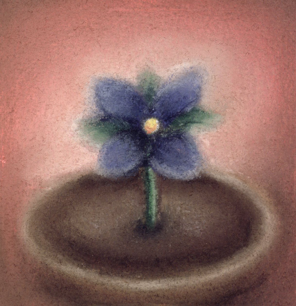 Liten blomma (pastell på papper) av Sophie Hacker