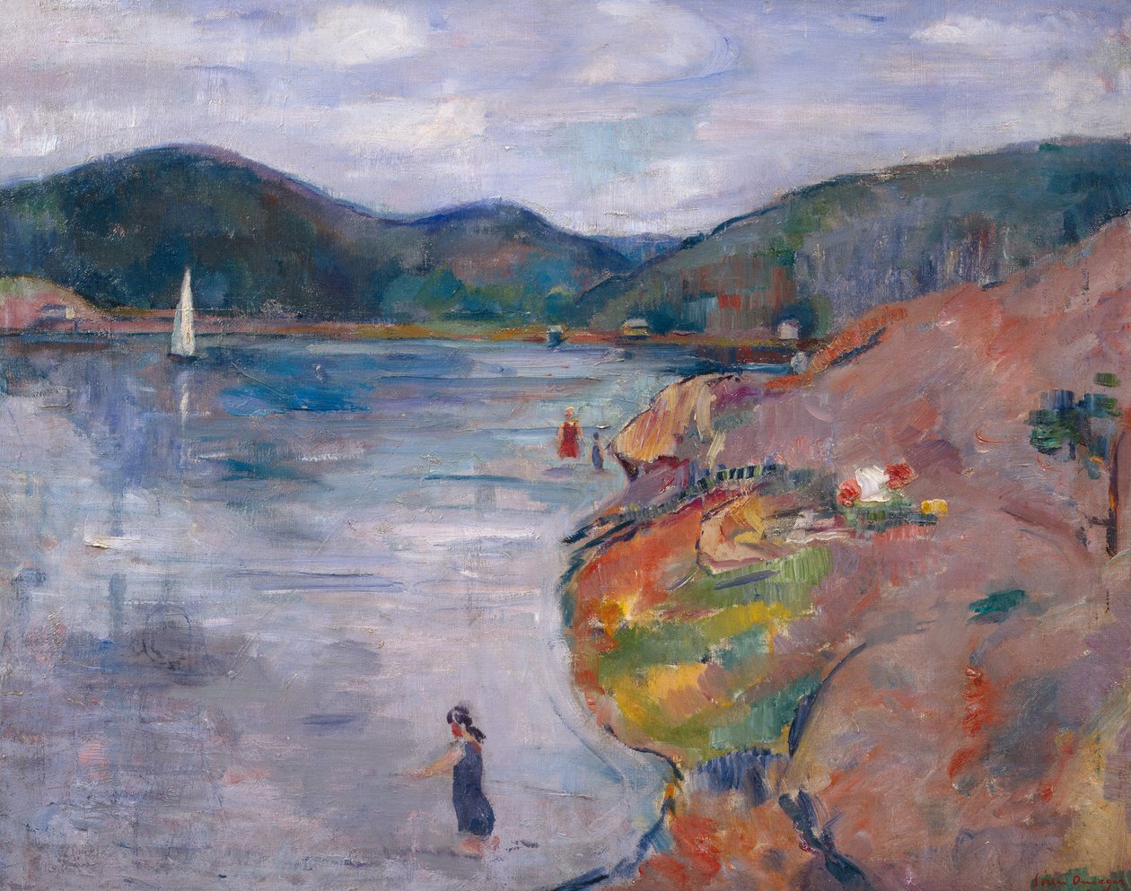 By The Beach (målning) av Soren Onsager