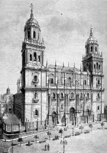 Katedralen i Jaen, Spanien av Spanish School