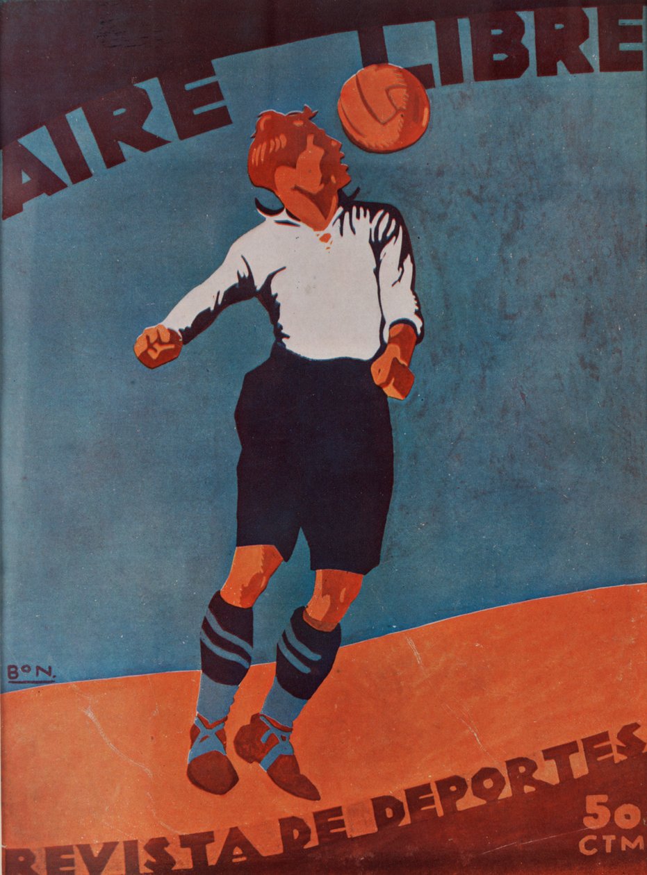 Främre omslag till Aire Libre, ca 1920-30 av Spanish School