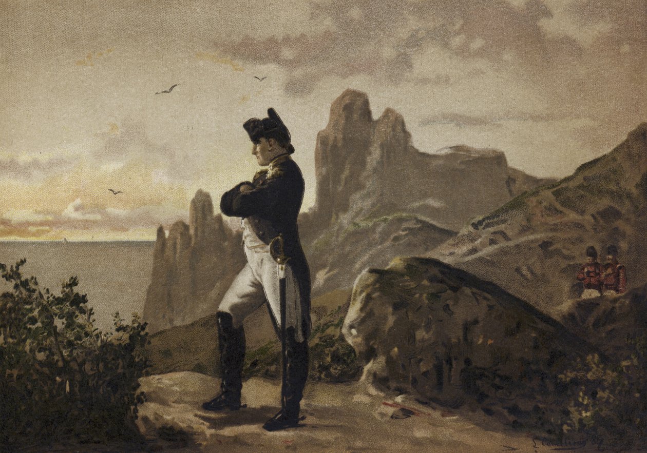 Napoleon i exil på St Helena, 1815-1821 av Spanish School