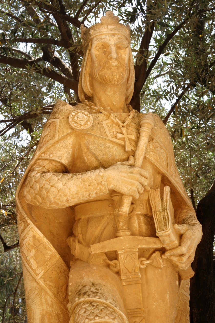Staty av Alfonso X (1221-84) Den vise av Spanish School