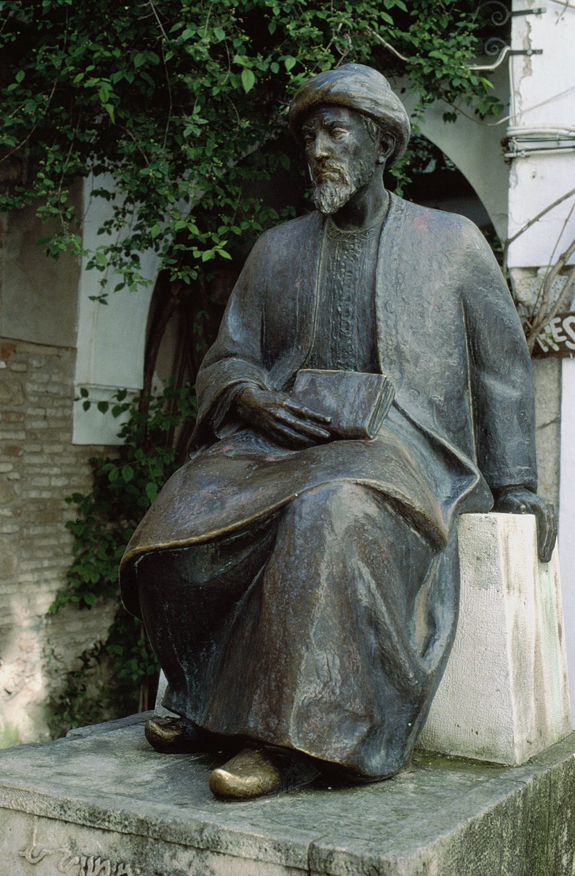 Staty av Moses Maimonides (1135-1204) av Spanish School