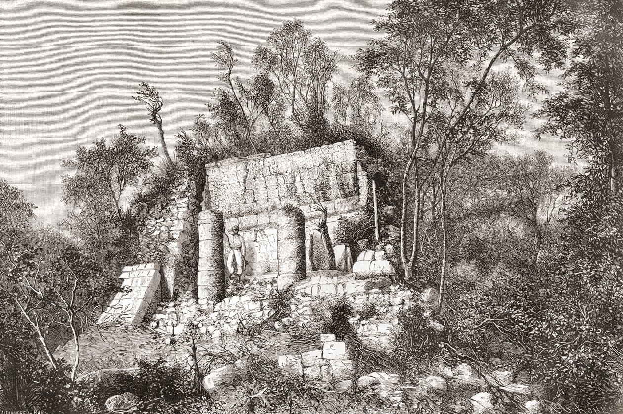 Bollplanen, Chichén Itzá, Yucatan, Mexiko av Spanish School