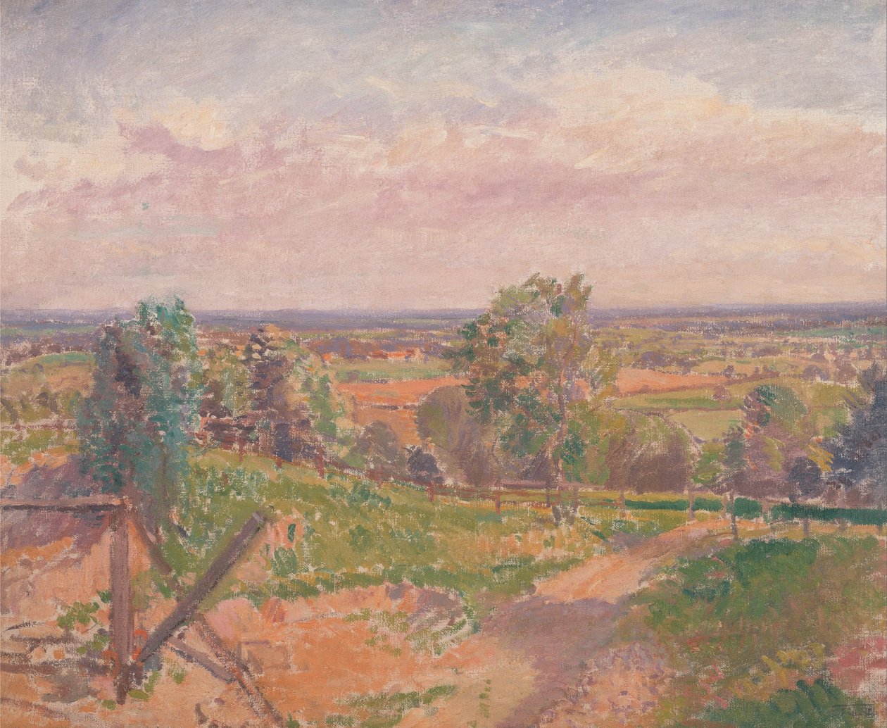 Ett omfattande landskap i Yorkshire av Spencer Frederick Gore