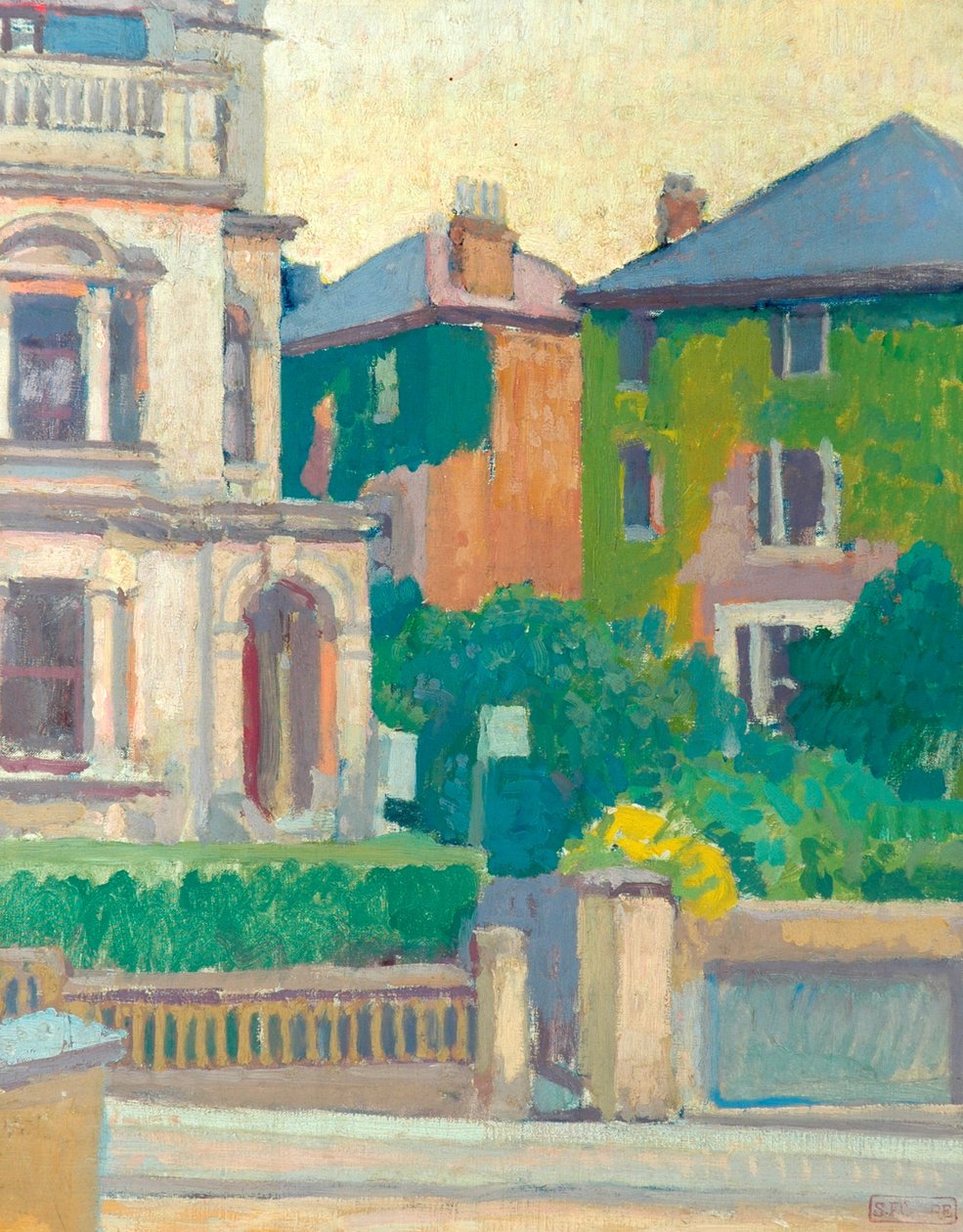 Suburban Street, 1913-14 av Spencer Frederick Gore