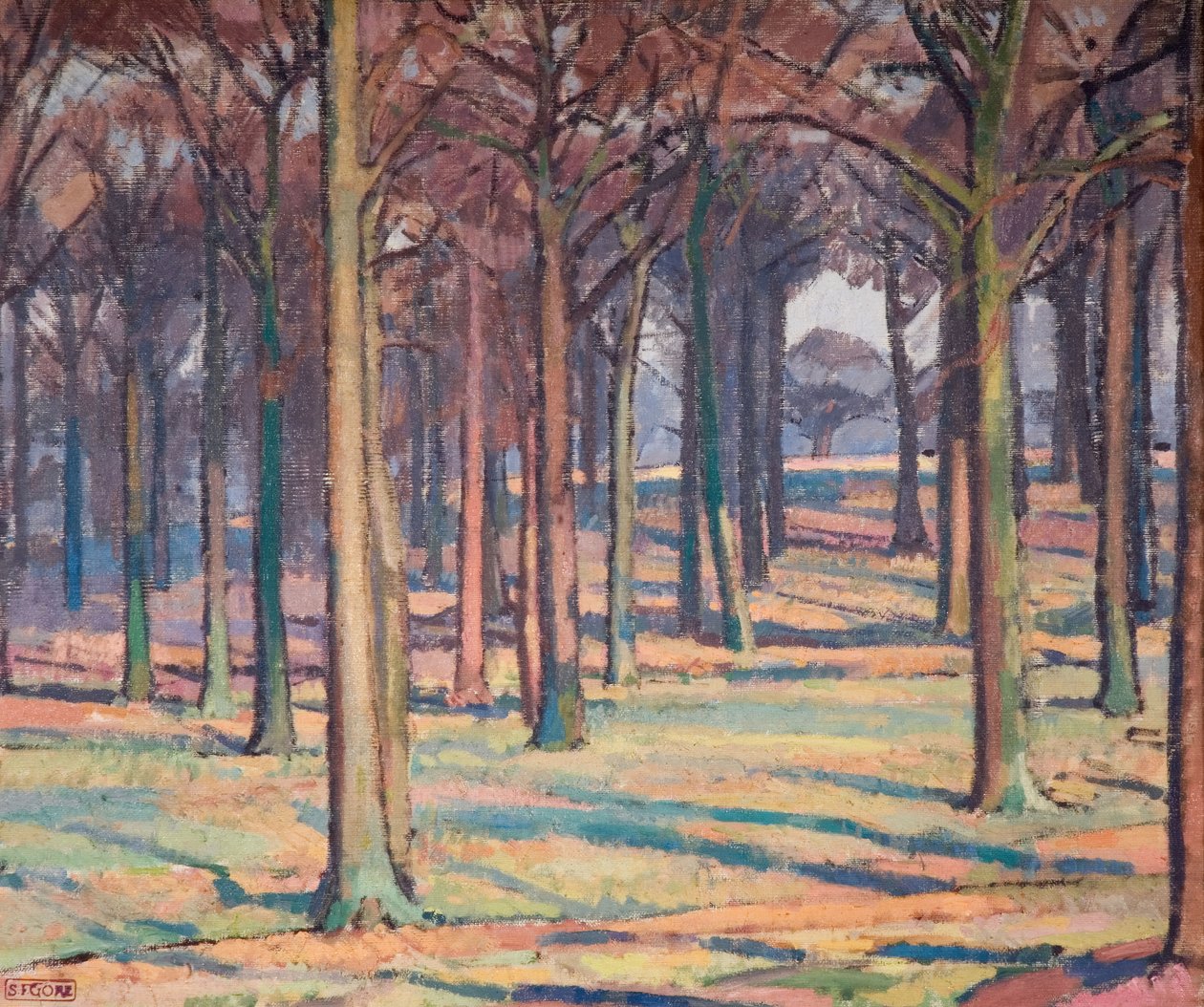 Wood i Richmond Park, 1914. av Spencer Gore