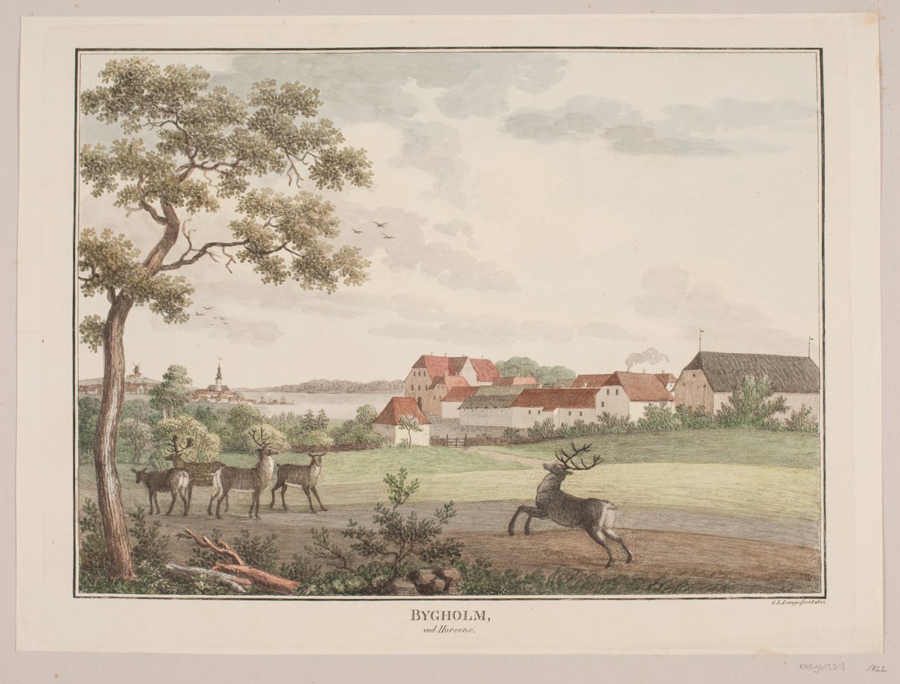 Bygholm vid Horsens av Søren L. Lange