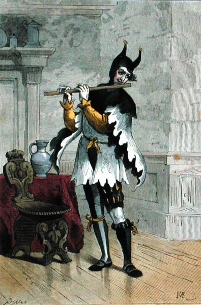 Jester in the sextonde århundrade (färggravyr) av Stablo Stablo