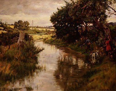 Barn som fiskar av Stanhope Alexander Forbes