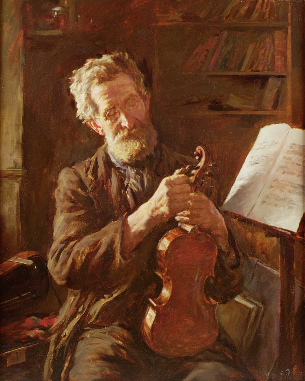 E-String (olja på duk) av Stanhope Alexander Forbes
