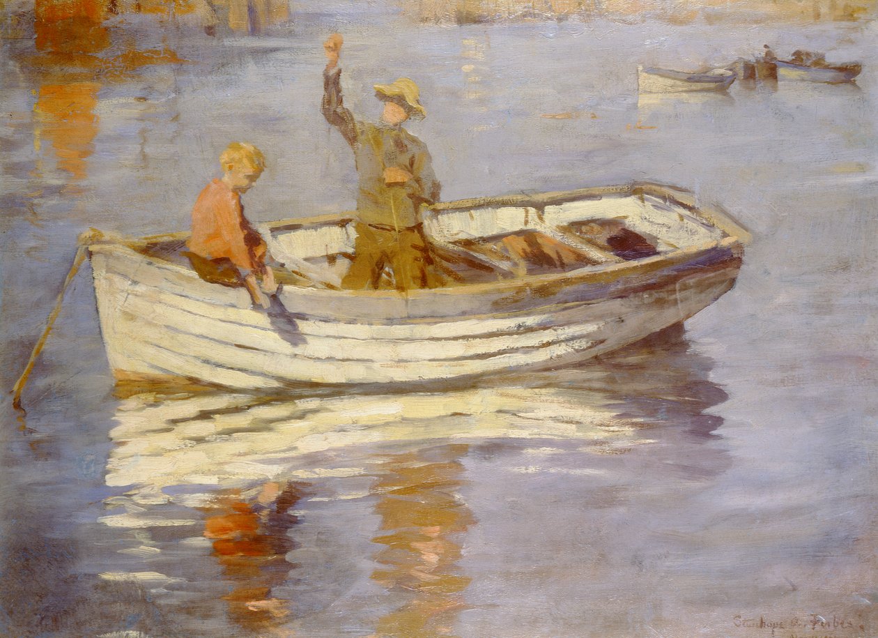 The Young Fishermen (olja) av Stanhope Alexander Forbes