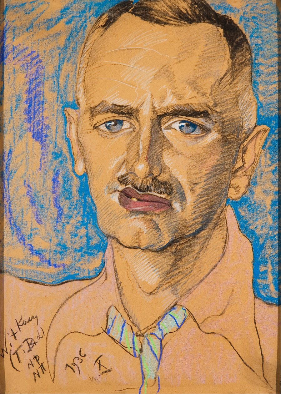 Porträtt av Mieczysław Gajewicz av Stanislaw Ignacy Witkiewicz