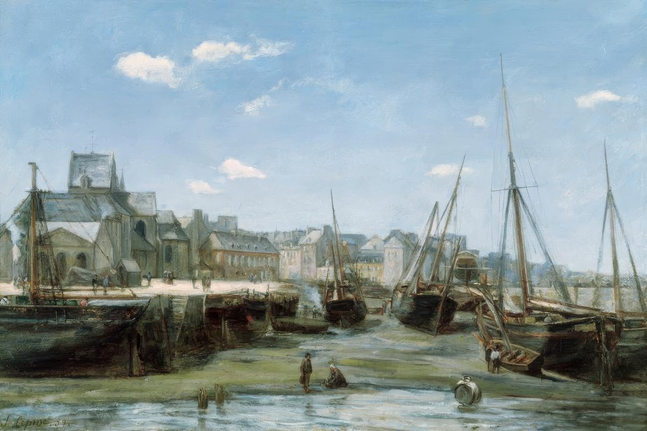 Hamn vid lågvatten av Stanislas Lepine