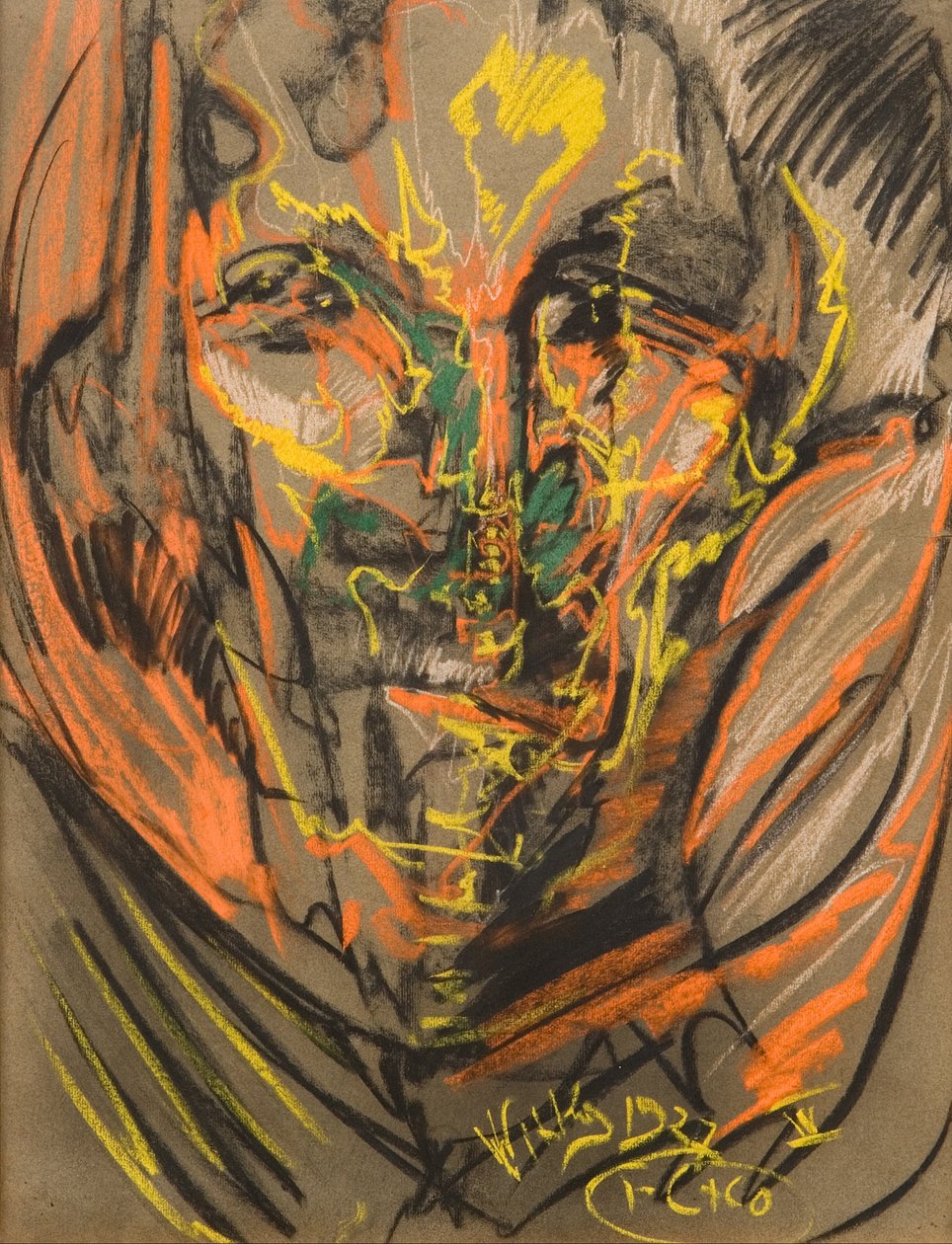 Portret Heleny Biaynickiej-Birula av Stanislaw Ignacy Witkiewicz