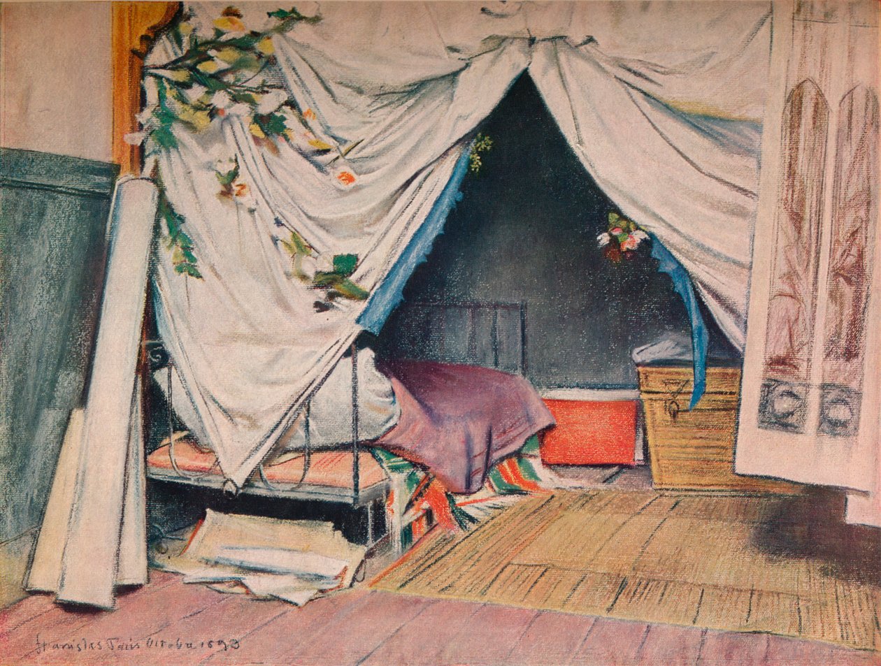 The Artists Paris Studio, 1893 av Stanislaw Wyspianski