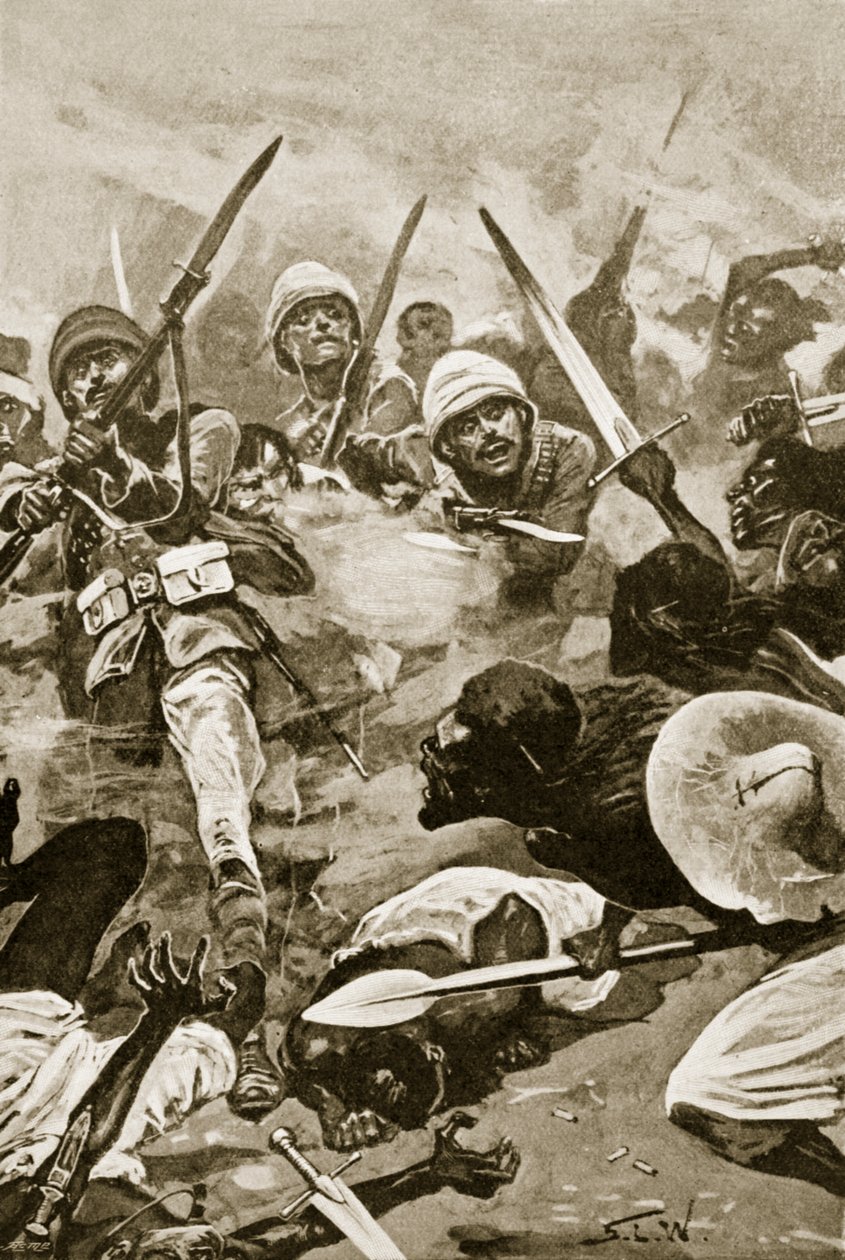 Torget i Abu-Klea, 17 januari 1885 av Stanley L. Wood