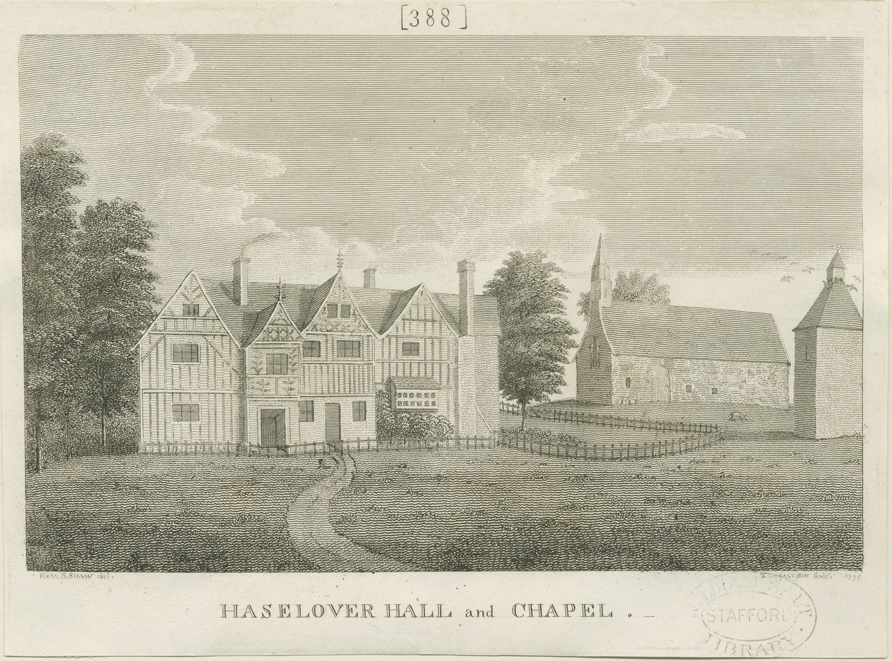 Haselour kapell: gravyr av Stebbing Shaw