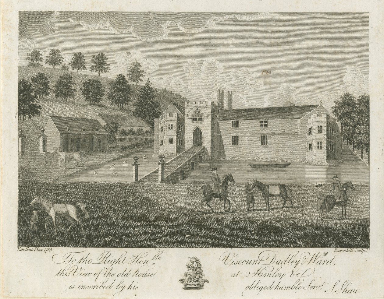 Himley Hall: gravyr av Stebbing Shaw