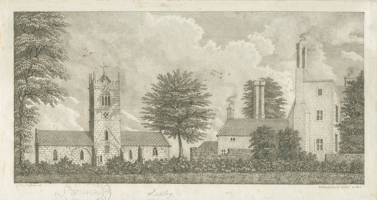 Lapley Church: gravyr av Stebbing Shaw