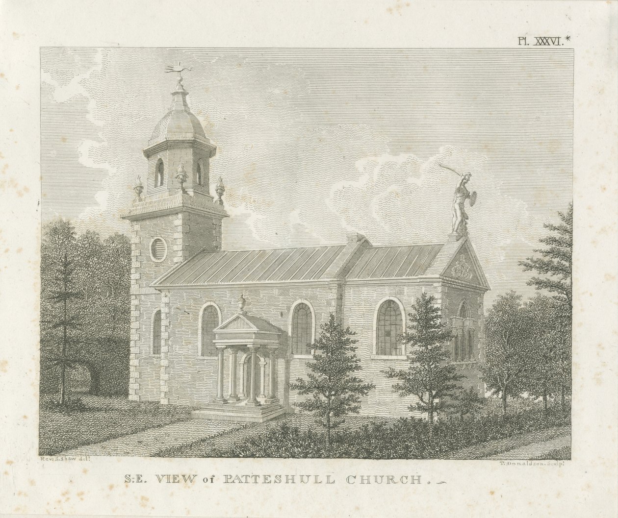 Patshull Church: gravyr, nd [1762-1802] av Stebbing Shaw
