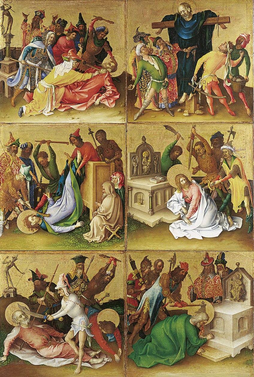 Martyrdom of the Apostles av Stefan Lochner