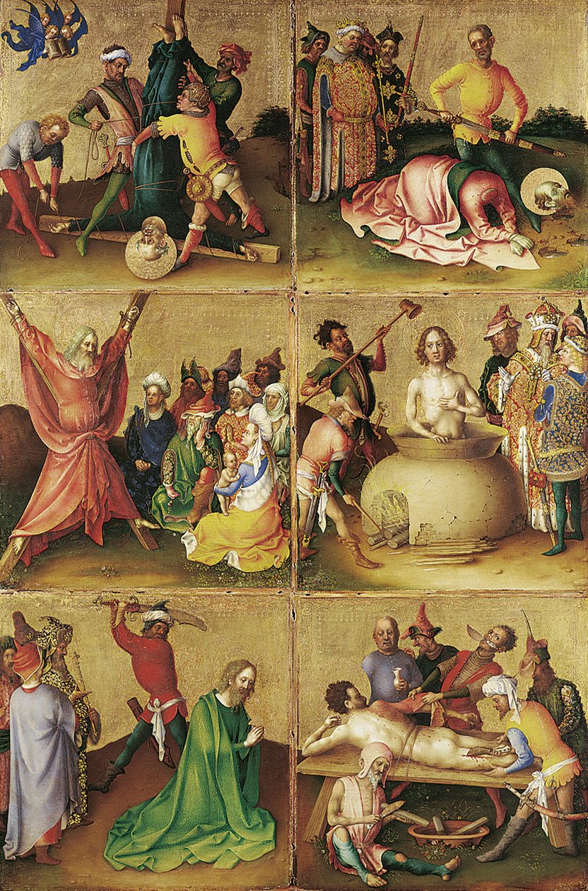 Martyrdom of the Apostles av Stefan Lochner