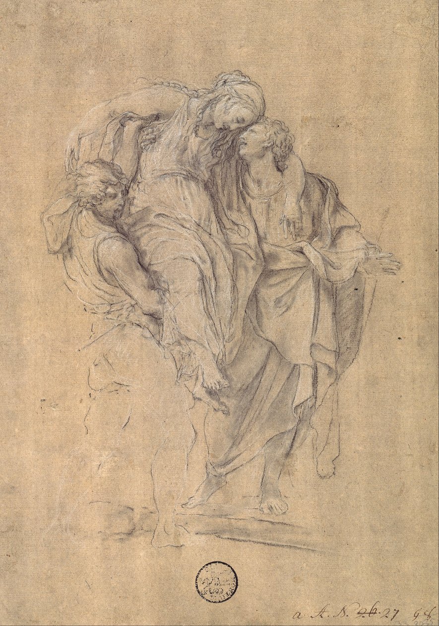 Two Men Carrying a Body av Stefano Pozzi