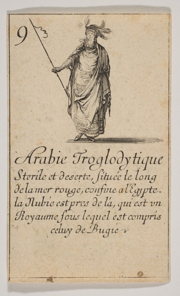 Troglodytiska Arabien, 1644. av Stefano della Bella