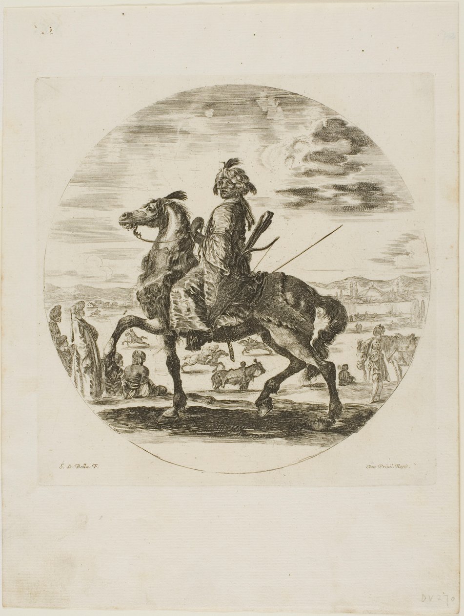 Svart ryttare av Stefano della Bella