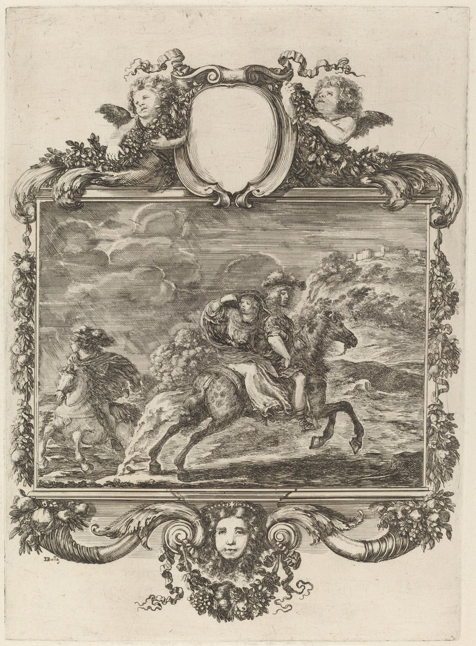 Clovis och Clotilda. av Stefano della Bella