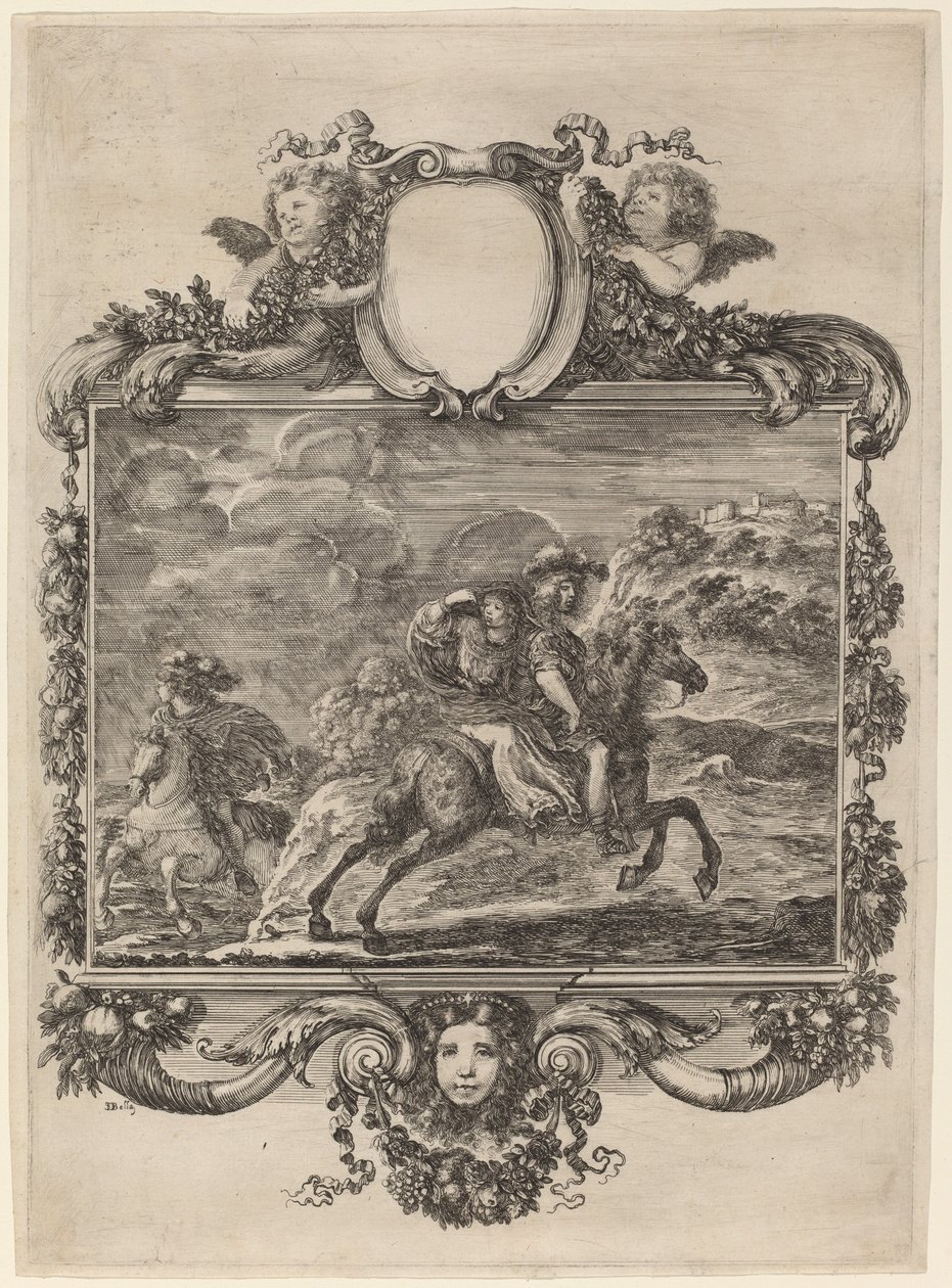 Clovis och Clotilda, ca. 1657. av Stefano della Bella