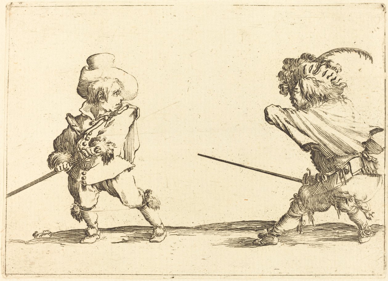 Duell av två dvärgar. av Stefano della Bella