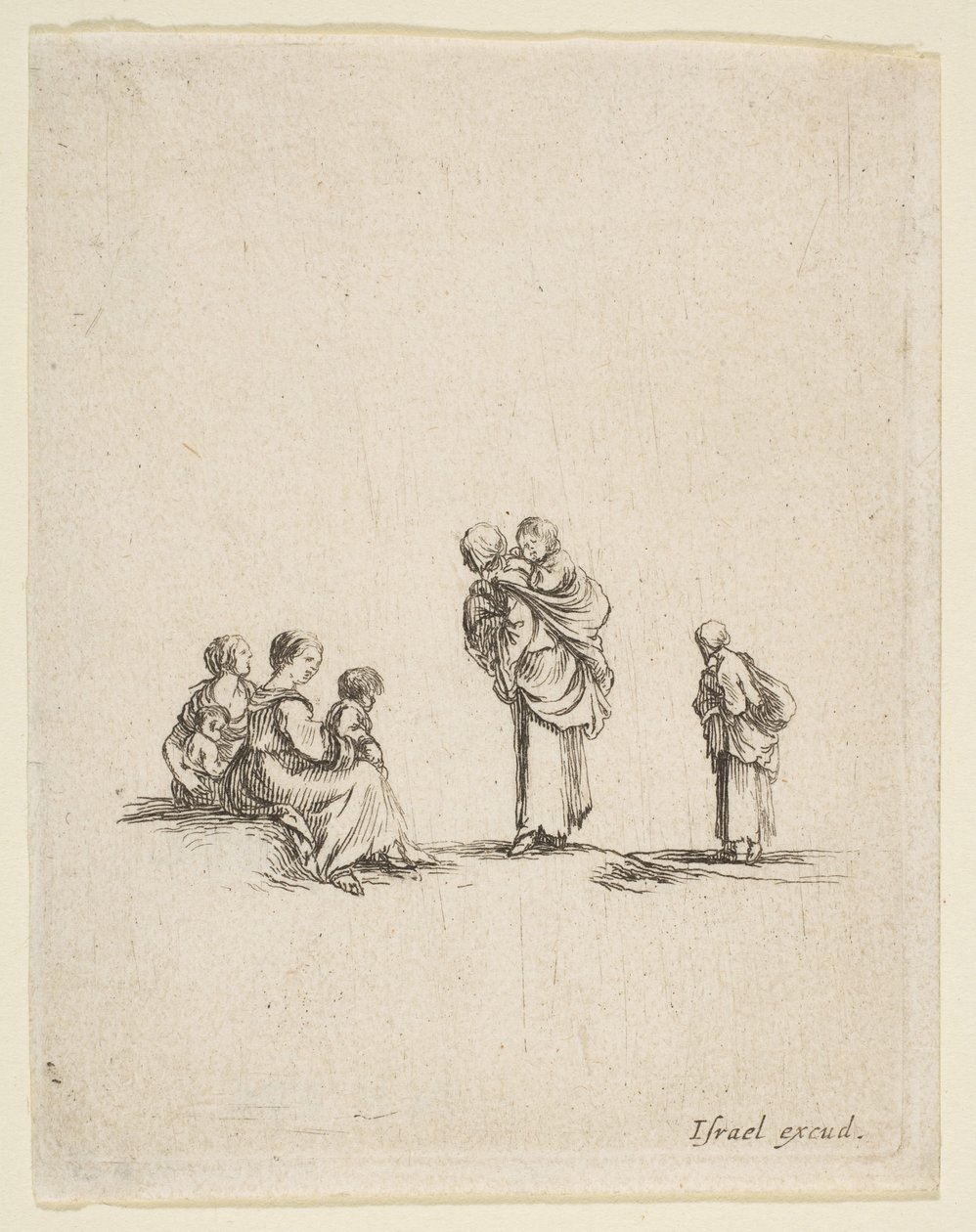 Fyra tiggarkvinnor, ca. 1641. av Stefano della Bella