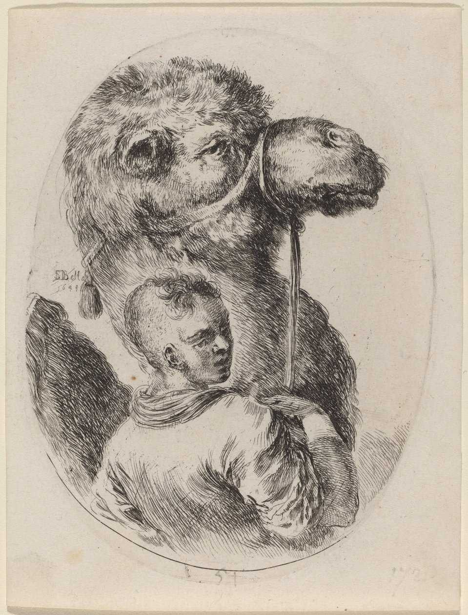 Brudgum med en kamel, 1649. av Stefano della Bella
