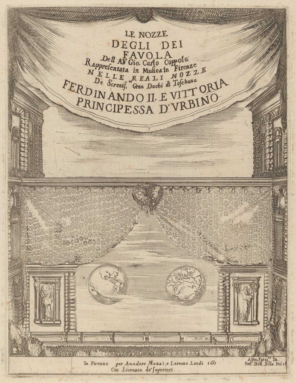 The Marriage of the Gods: Frontispice av Stefano della Bella